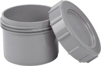 Endstopfen mit Schraubverschluss- kappe, grau zum...