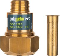 Klemmverbinder Polygebo PVC A 25 x 2,8 mm – DN20(3/4)