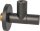 Design-Eckventil DN15 (1/2") Farbe: schwarz matt Ø10mm