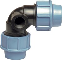 Winkel 90° mit seitlichem Innengewinde-Abgang 32mm x...