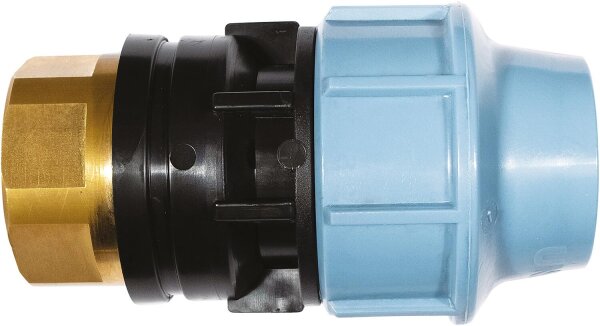 Anschlussverschraubung mit Innengewinde Messing 32mm x 1"