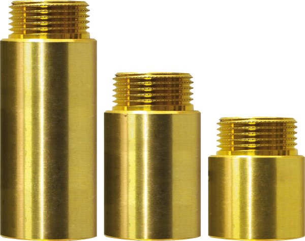 Hahnverlängerung Messing MessingAG/IG - Schwere Ausführung DN10(3/8")x15mm