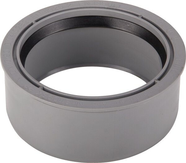 Übergangsrohr PP, kurz DN 125 x 110