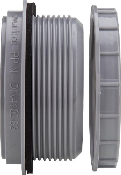 Anschraub-Muffe DN 90 grau