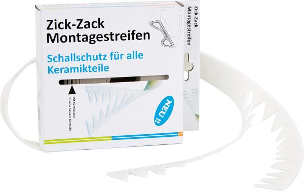 Zick Zack Montagestreifen Länge 9m