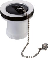 Ablaufventil 1 1/2 x 30 mm mit Stopfen und Kette