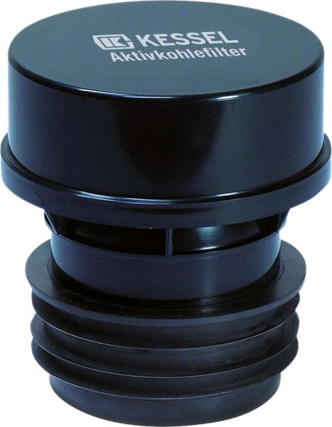 KESSEL-Aktivkohlefilter aus Kunststoff (ABS), mit auswechsel- barer Kartusche DN70/DN100