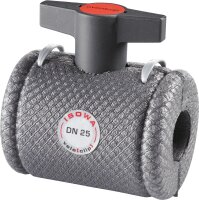 Kugelhahn-Isolierung vela (clip) geschäumtes Polyethylen grau DN 40