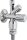 SCHELL Kombi-Eckventil COMFORT Comfort-Griff+Fettk.oberteil+RV+RB, Anschl.G1/2 AG/DN 15, chrom, selbstdichtend