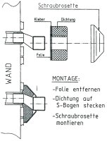 Dichtung für Wandarmatur FERMIT 2 Stück