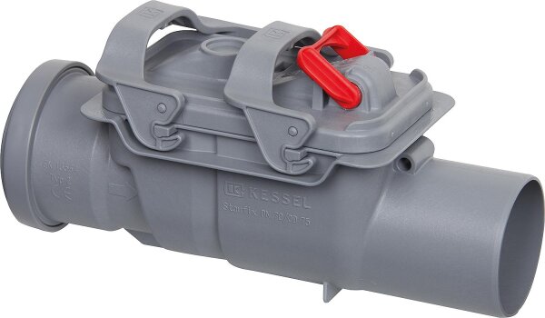 Kessel-Rückstaudoppelverschluss Staufix DN 70