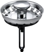 Spülenventil 11/2x 70 mm mit Siebeinsatz  Edelstahl...