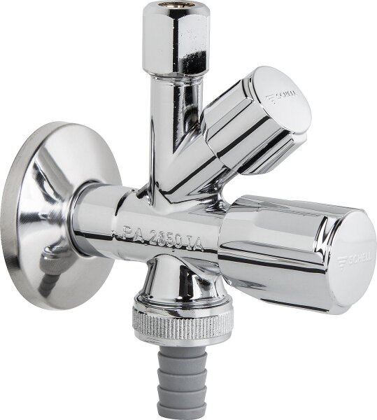Schell Kombi-Eckventil Comfort Griff-Fettoberteil + RV 1/2`` nicht selbstdichtend