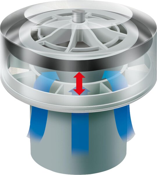 Durgo Belüftungsventil DN 50 für den Einsatz von 1 bis 4 Bäder mit Isolierung