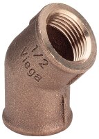 Rotguß-Gewindefitting Winkel 45° Typ 3120 1`` I/I
