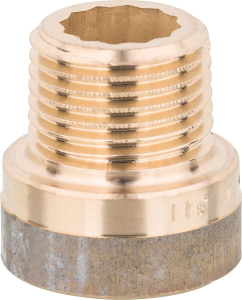 Rotguß-Gewindefitting Hahnverlängerung ohne DVGW 1/2`` x 12,5 mm