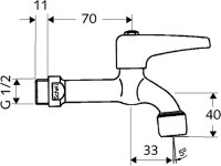SCHELL Auslaufventil mit Hebelgriff und Luftsprudler...