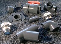 PVC-U Rohr 63 x 3,0 mm 5 m glatt DIN 8061/62 RAL 7011 /...