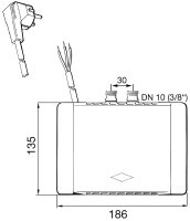 Kleindurchlauferhitzer MCX 7, elektronisch, 6,5KW, 400V