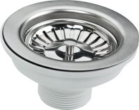 Spülenventil DN40, 11/2"x 115mm mit Siebeinsatz...