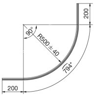 Dichtprofil 8867KUO Gebogen für 1/4-Kreis