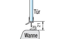 Dichtprofil 8868KUO Gebogen für 1/4-Kreis