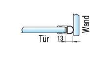Dichtprofil 88346 Quetschdichtung 13mm,Abdichtung zur Wand
