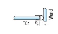 Dichtprofil 88346 Quetschdichtung 13mm,Abdichtung zur Wand