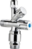 Kombi-Eckventil mit Rohrbelüfter chrom-poliert,...