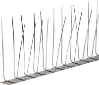 Taubenschutz aus Edelstahl, 2-reihig, 1 Meter