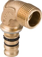 Mepla Übergangsbogen 90 Gr. mit AG, Rg d16-R1/2,...