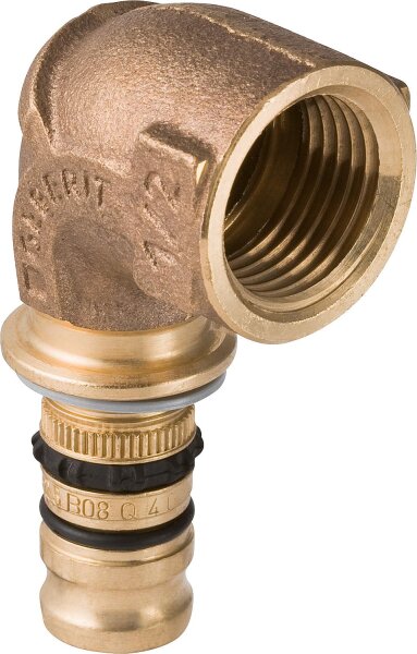 Mepla Übergangsbogen 90 Gr. mit IG, Rg d16-R 1/2, G-Kontur