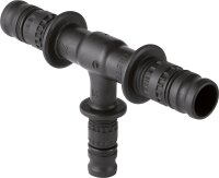 Mepla T-Stück reduziert PVDF d32-16-32, M-Kontur