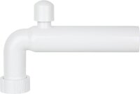 Abgangsbogen PP weiß DN 50 x 220 mm mit...