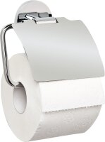 Papierrollenhalter mit Deckel Messing verchromt