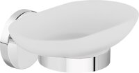 Seifenschale Rumba mit Wandhalter Messing verchromt