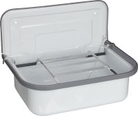 Stahlausgussbecken, weiß 505x370x330mm