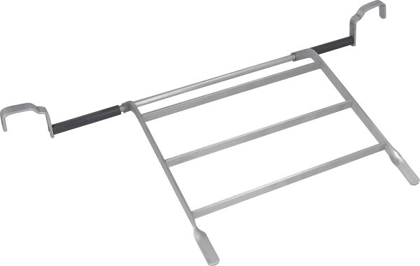 Alu-Klapprost eckig für Stahlausgussbecken