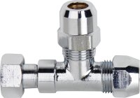 T-Verschraubung verchromt mit drehbarer ÜWM,...