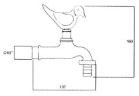 Rosette DN15(1/2") Messing blank zu Auslaufventil...