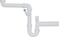 PP-Raumsparsiphon DN40 (11/2") mit...