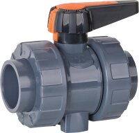 PVC-U - Klebefitting Kugelhahn 32mm beidseitig Klebemuffe