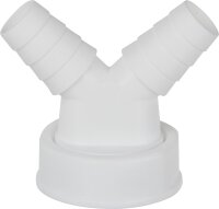 Doppelwinkeltülle mit Überwurfmutter 1...