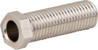 Hohlschraube 45mm x M12x1,5 Messing vernickelt