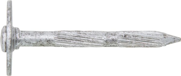 Stahlnagel geriffelt mit Scheibe Drm: 3,5x40mm, VPE: 250 Stück