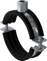 Zweischrauben-Schelle aus Edelstahl 31-38 mm M8/10  1