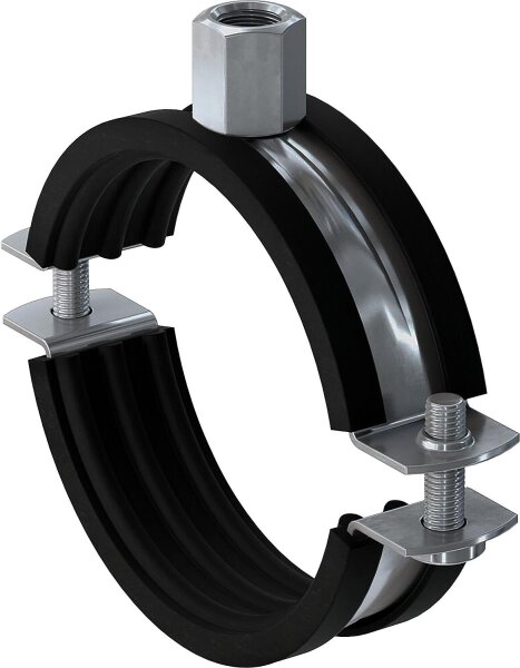 Zweischrauben-Schelle aus Edelstahl 48-53 mm M8/10 1 1/2 