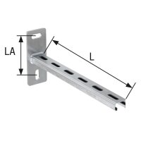 Auslegekonsole ALK zu FLS-System, Profil 30/31 Länge 200mm