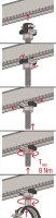 Hammerkopfschraube FHS Clix M8x80 für FLS-System