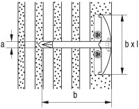 Nagelscheibe NSB Scheibe 27x34mm, Nagel 3x60mm VPE:100 Stück